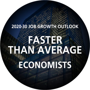 Economist job growth faster than average 2020-30