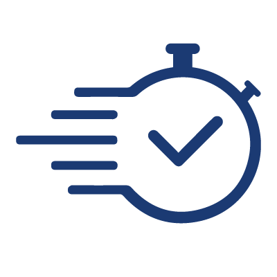 clock representing speed icon