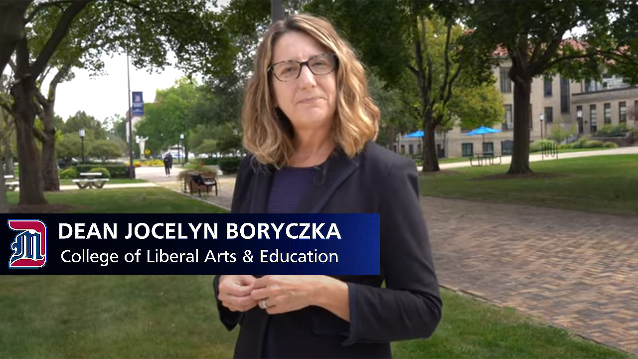 Dean Jocelyn Boryczka's welcome message